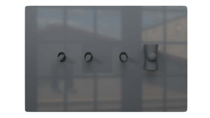 Acrylic Grey Front Panel Switch Board (GR6)